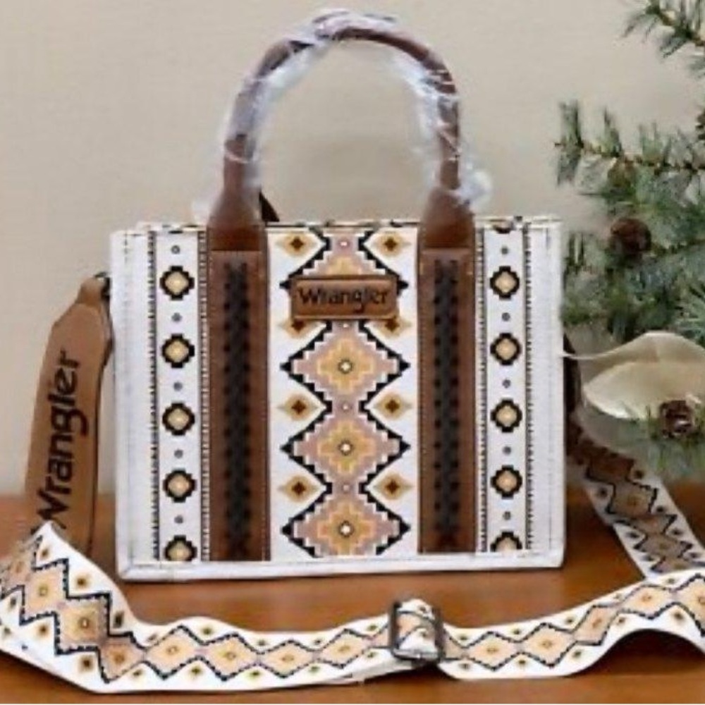 Wrangler Brown and Cream Handbag